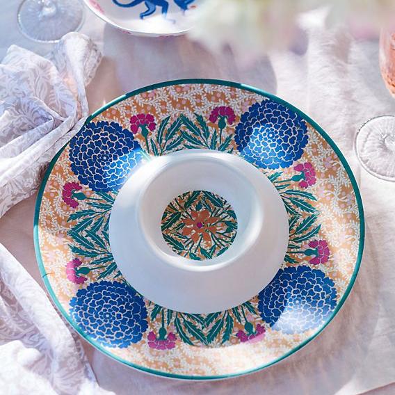 Ellen Merchant Melamine Chip and Dip Platter