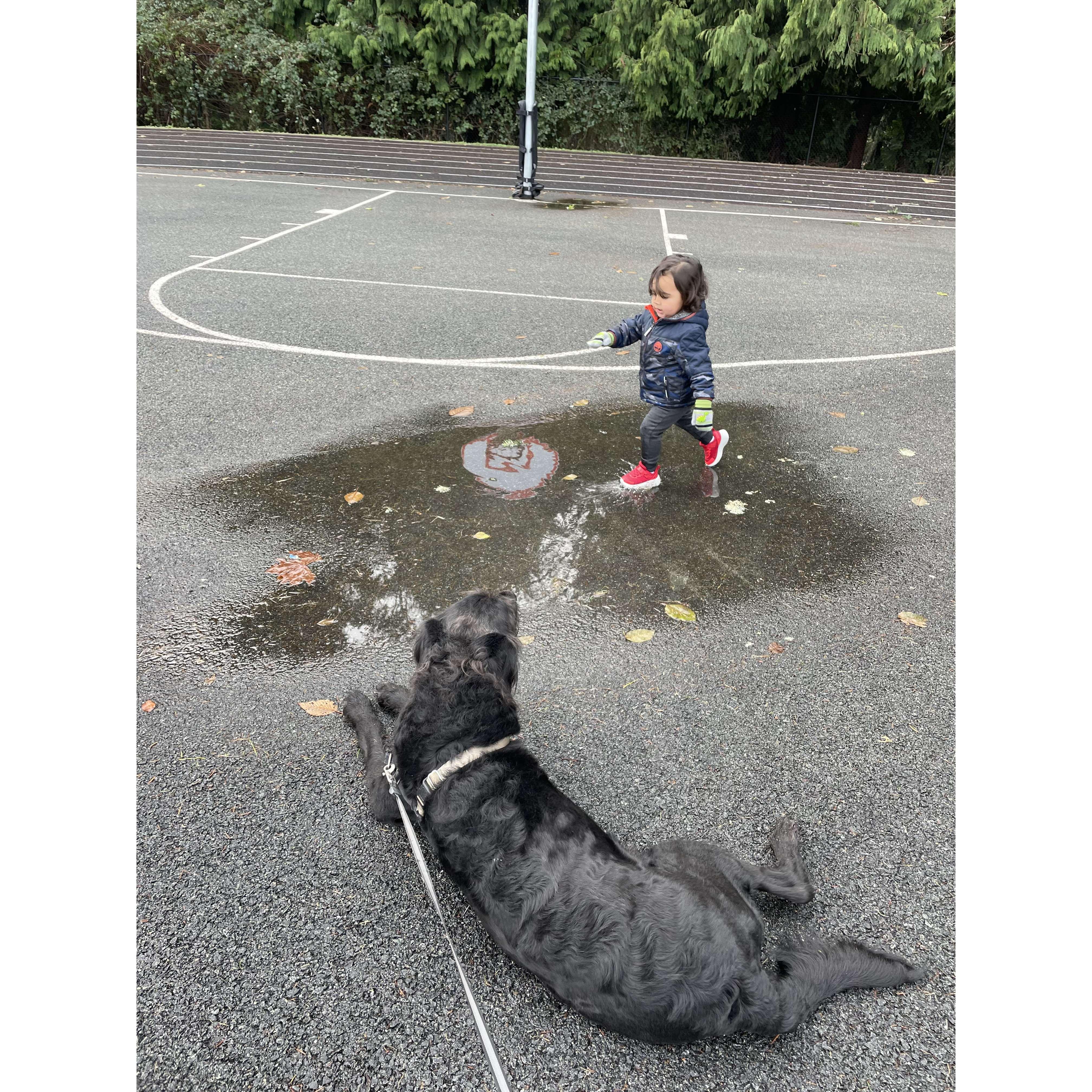 A little rain can't stop us!