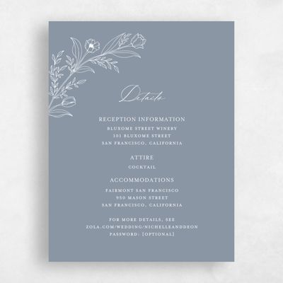 Dusty Blue Wedding Enclosure - Seraphine