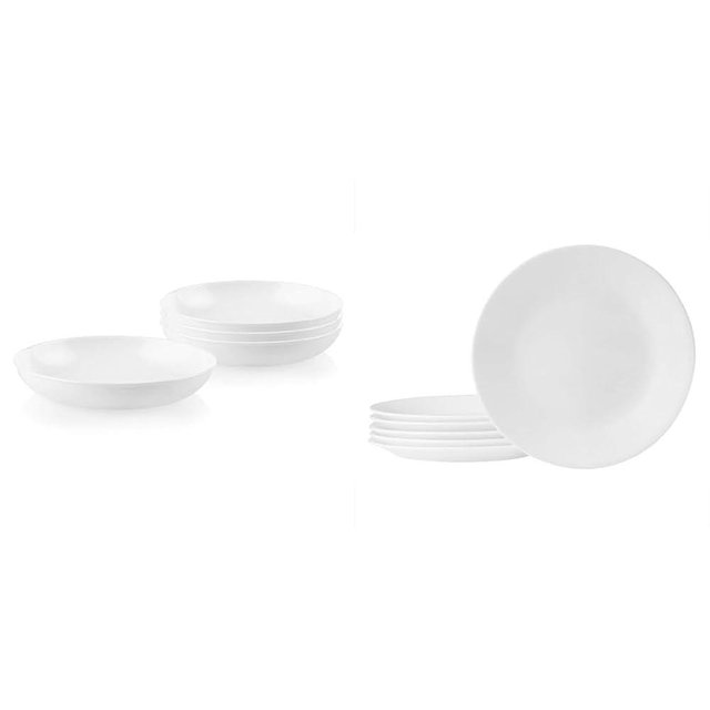 Corelle 4-Piece 30-oz Versa Bowls and 6-Piece 6-3/4-inch Salad Plates Bundle