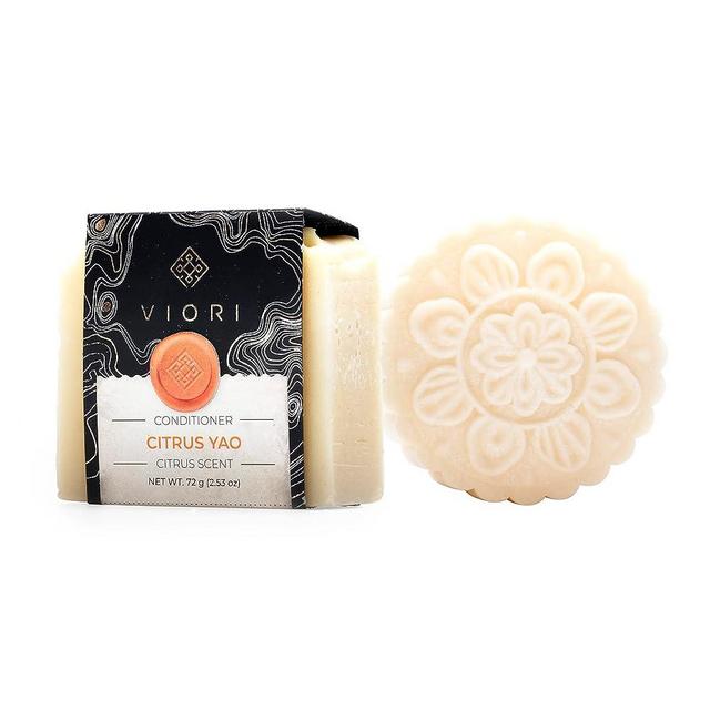 VIORI Citrus Yao Shampoo & Conditioner Bar Set - Handcrafted with Longsheng Rice Water & Natural Ingredients - Sulfate-free, Paraben-free, Phthalate-free, pH balanced 100% Vegan