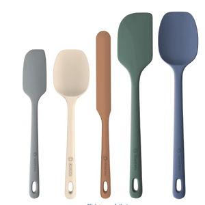 ChefAide 5 Pieces Silicone Spatula Set, Color: Neutral