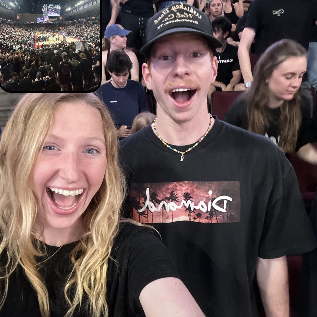 We quickly got closer in the spring 23 through lots of aggie basketball!
I was pretending I didn’t like him and he was playing cool …
Lots of bereals in this season that capture these moments!