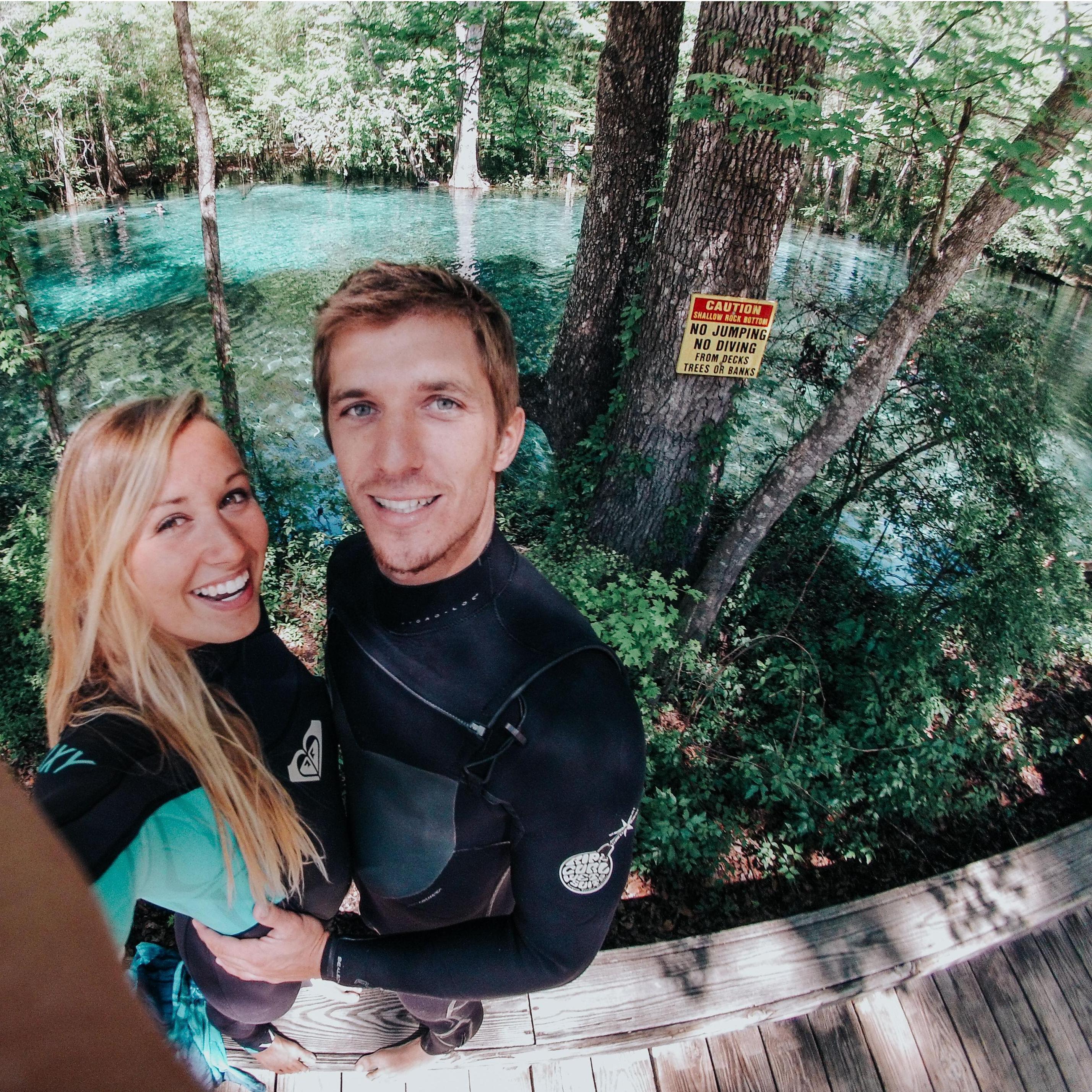 The first time we said "I love you" was at Ginnie Springs!