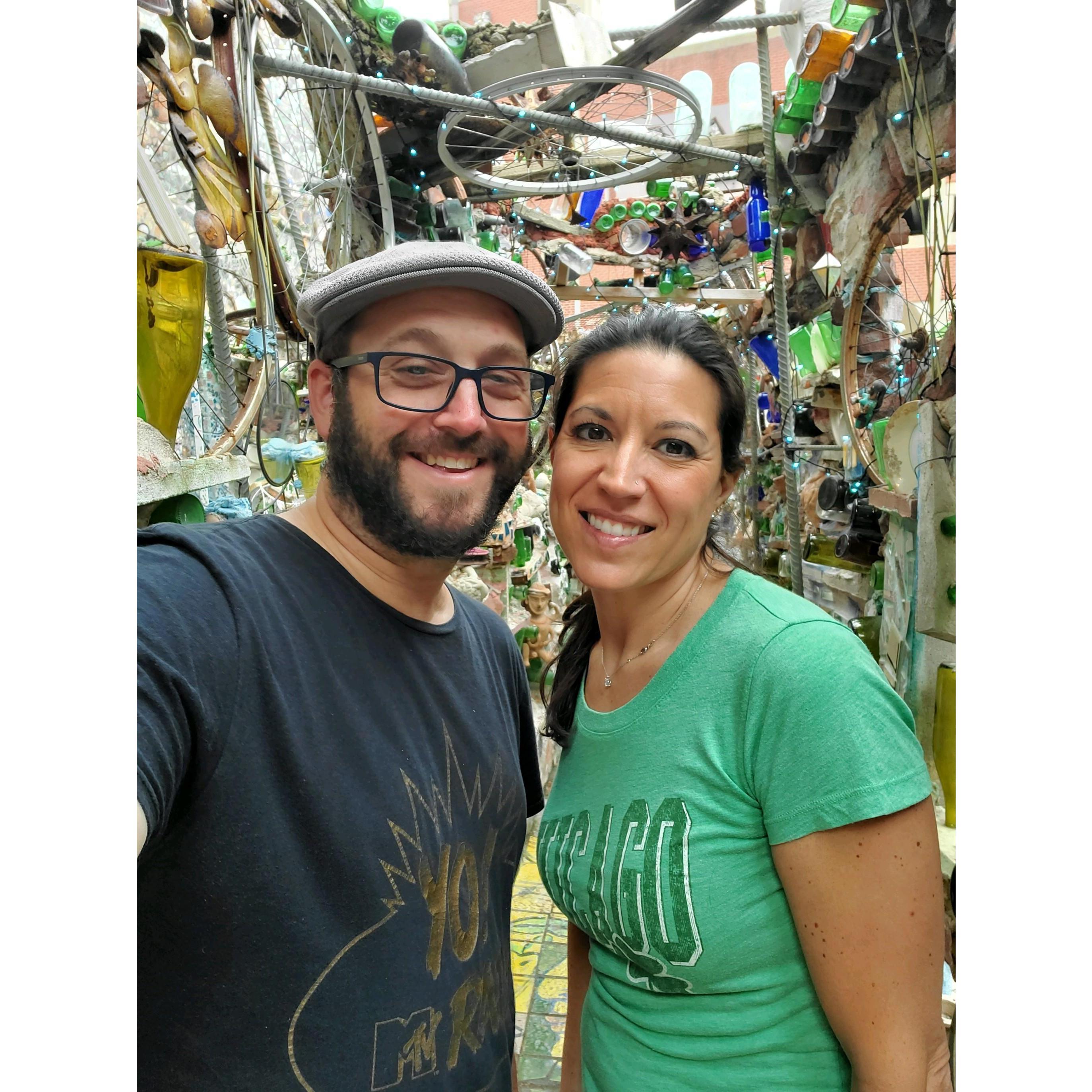 Getting lost in the magic gardens.