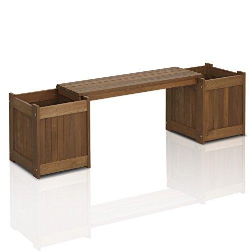 Furinno FG16011 Tioman Hardwood Planter Box in Teak Oil, Natural