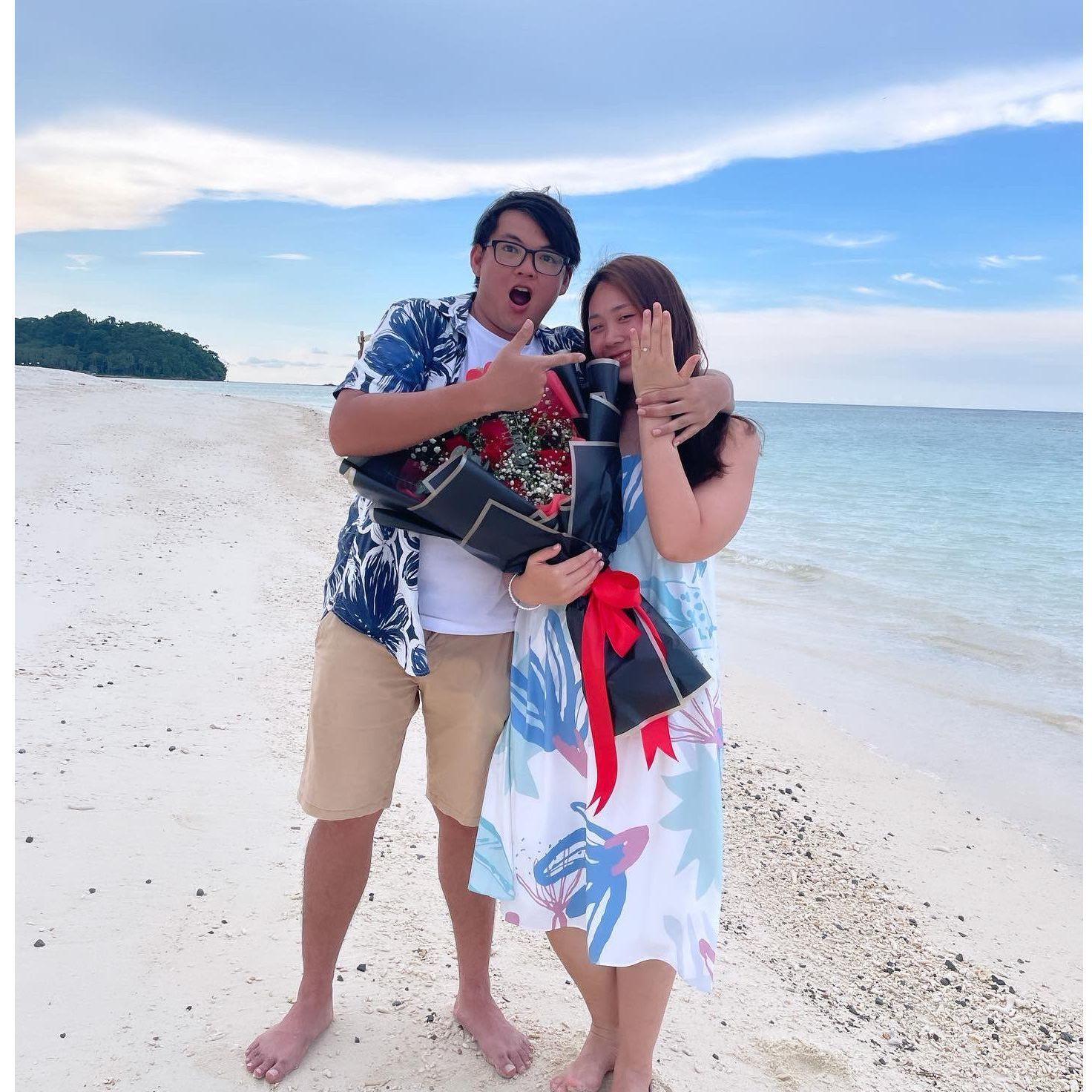 The time we got engaged!
