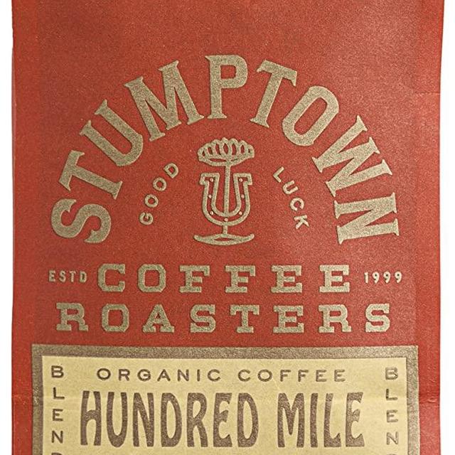 Stumptown Coffee Roasters, Medium Roast Organic Whole Bean Coffee - Hundred Mile 12 Ounce Bag with Flavor Notes of Jam and Toffee