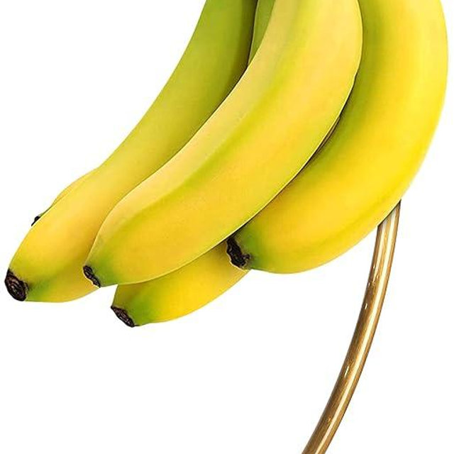 Banana Holder Modern Banana Hanger Tree Stand Hook for Kitchen Countertop, Brushed Brass Banana Stand, by Homeries