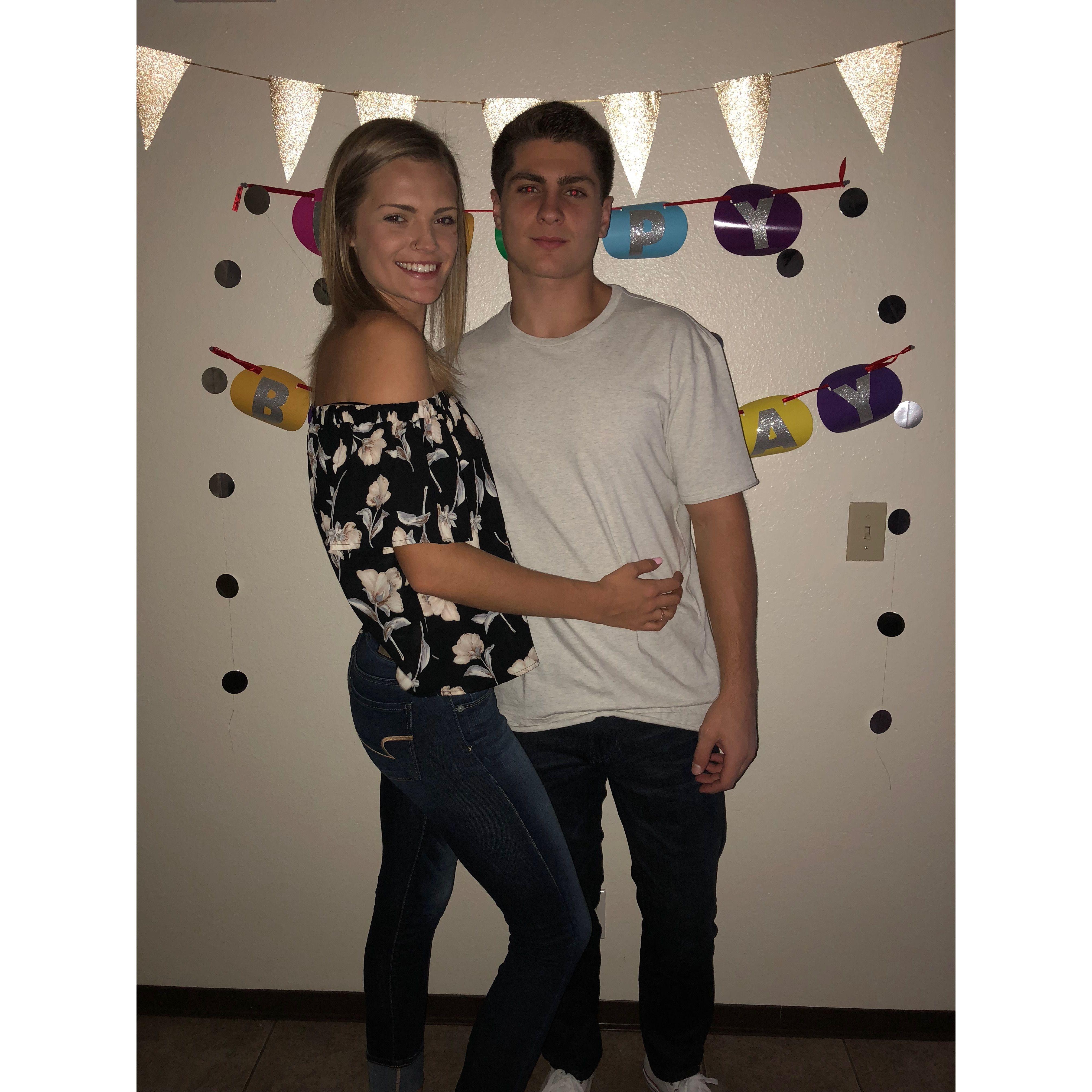 The day we started dating and Hannah's birthday dinner, October 1st 2017
