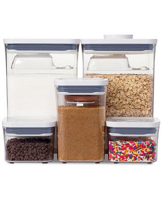 OXO Pop Baking Ingredients 8-Pc. Storage Container Set