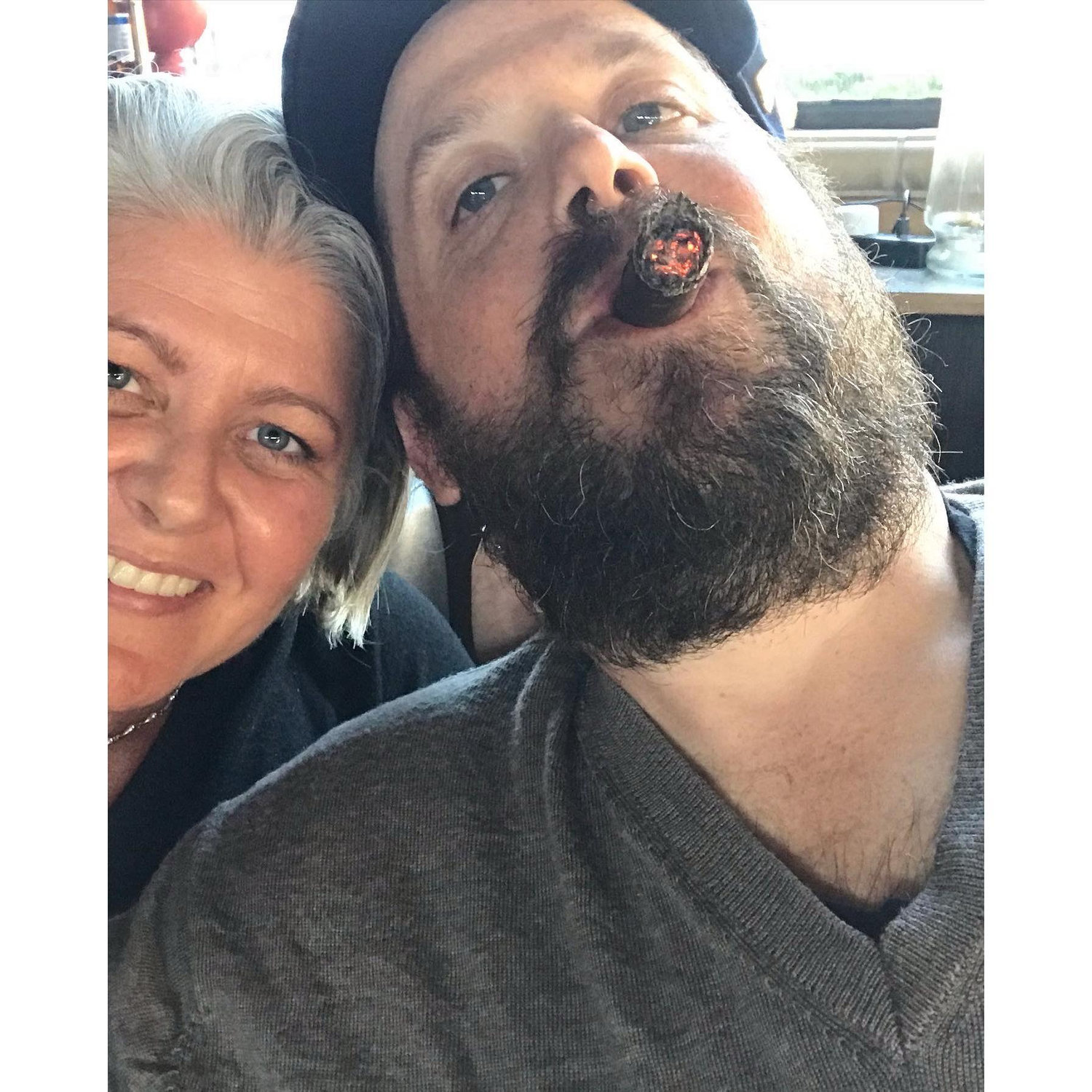 A veggie nature girl and a cigar-smokin carnivore. But we choose each other every day.