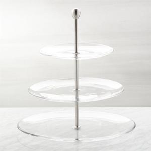 Three-Tier Glass Server