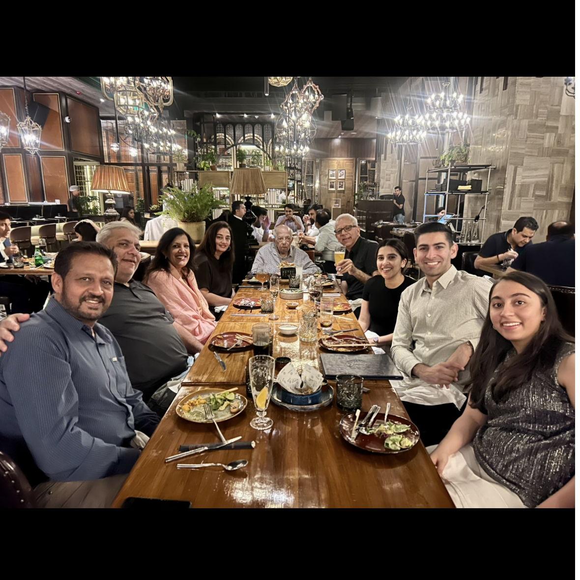 With Jai's family in India