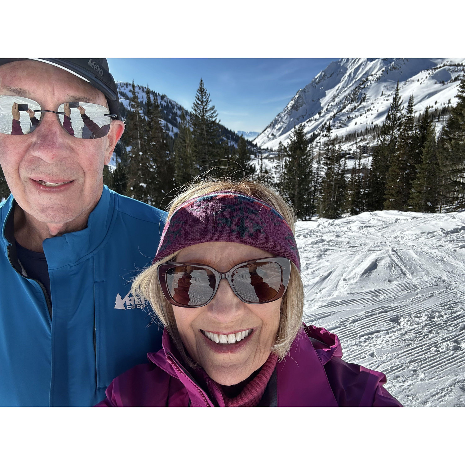 Snowshoeing at Alta, while Jim shares memories of his 30+ years of skiing in this canyon in Utah.