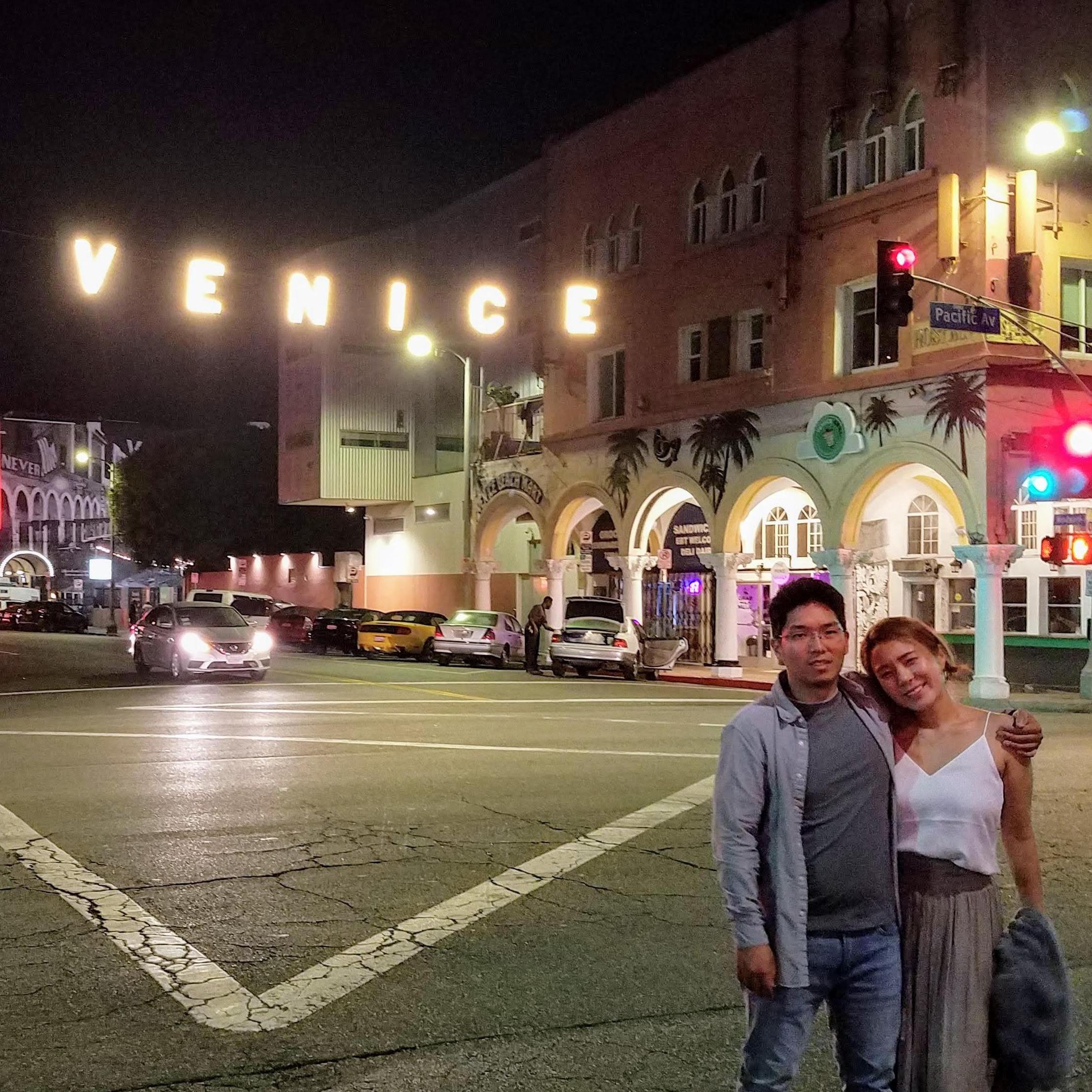 Our home. New chapter for us. In front of the Venice sign 2018 summer.
