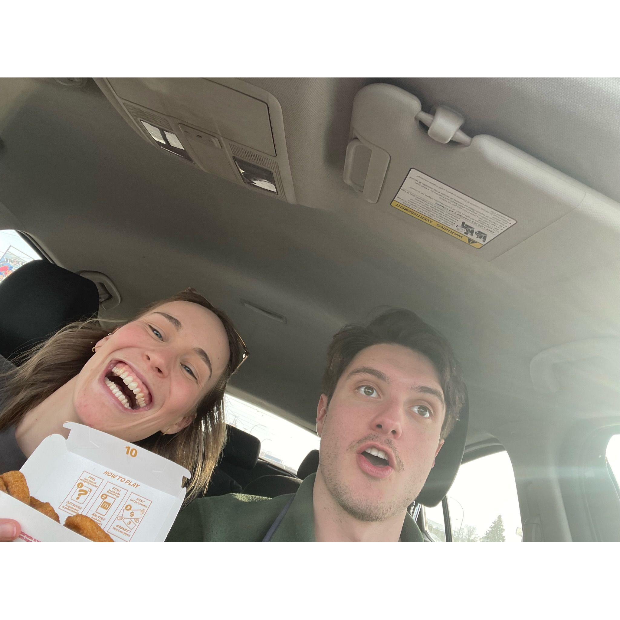 Post-engagement nuggies!!