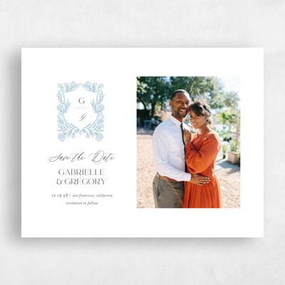 White Wedding Save the Date - Willowbrook Photo