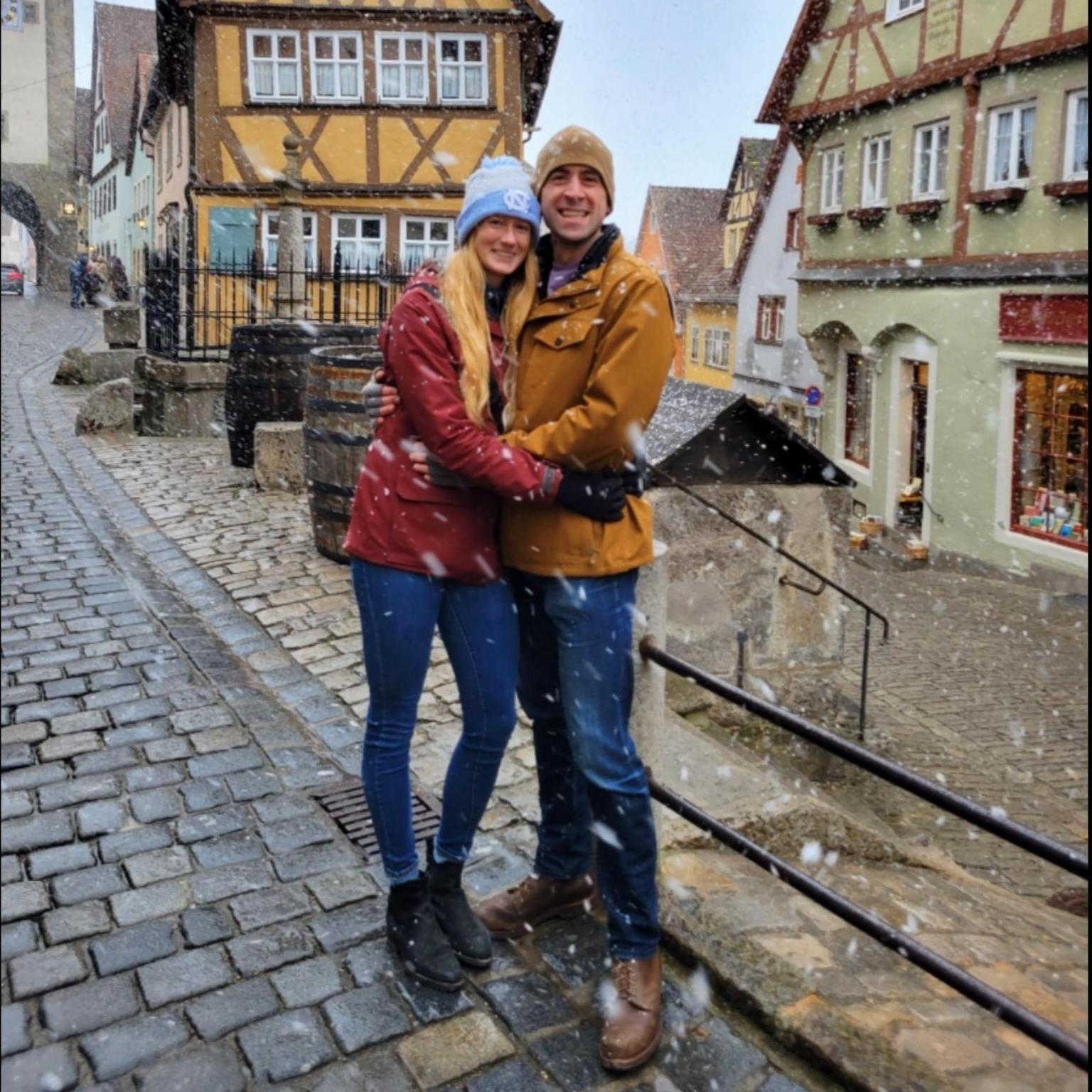 Exploring Rothenberg when Gina came to visit Pat in Germany