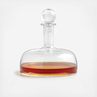 Archie Short Round Glass Decanter with Stopper