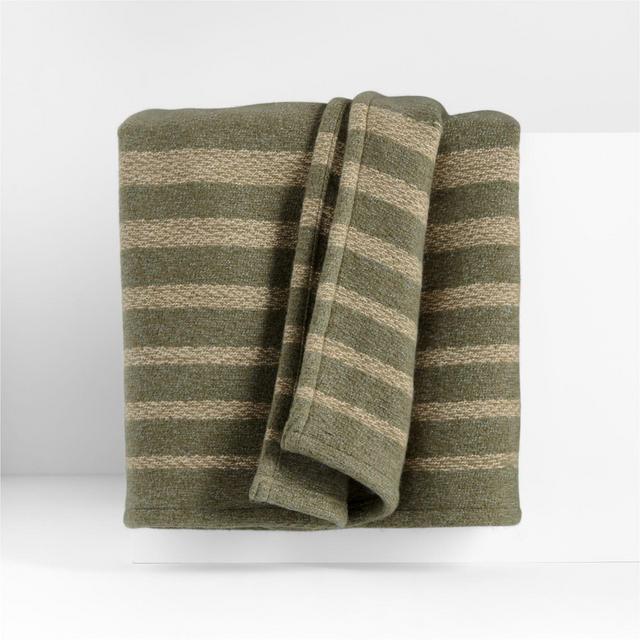 Bungalow 70"x55" Burnt Green Throw Blanket