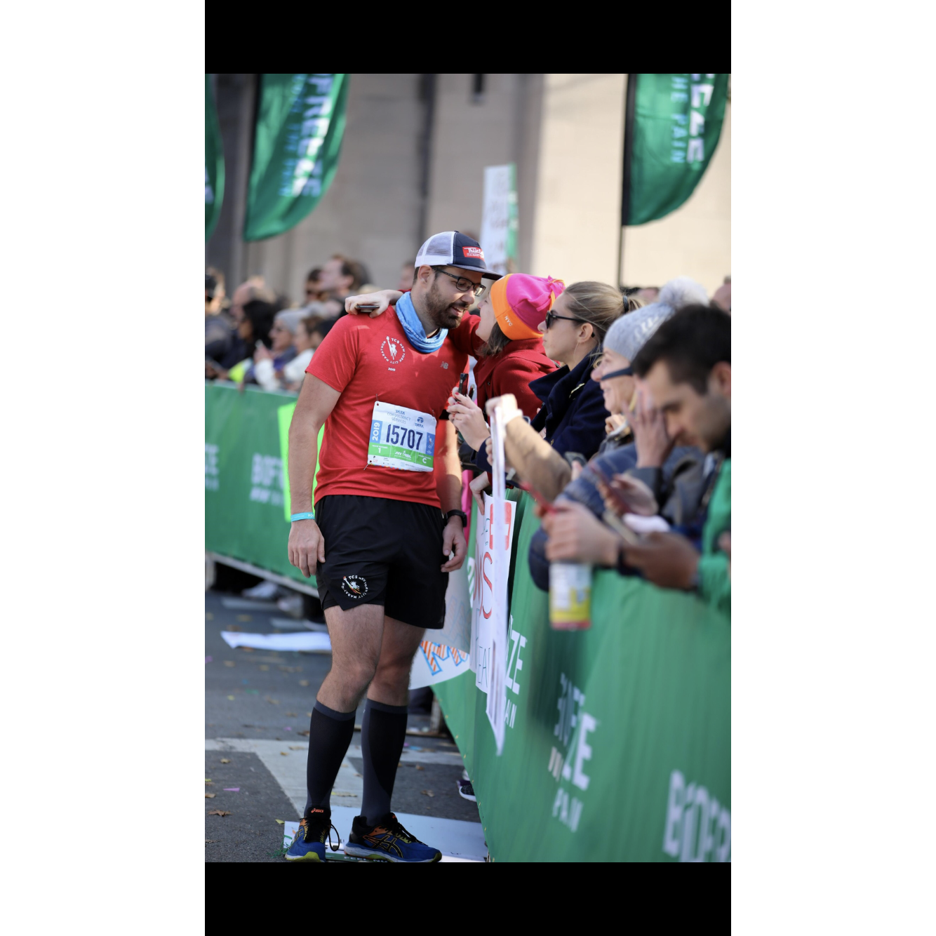 Candid capture from the 2019 NYC Marathon (Yannick's 4th time running it!)