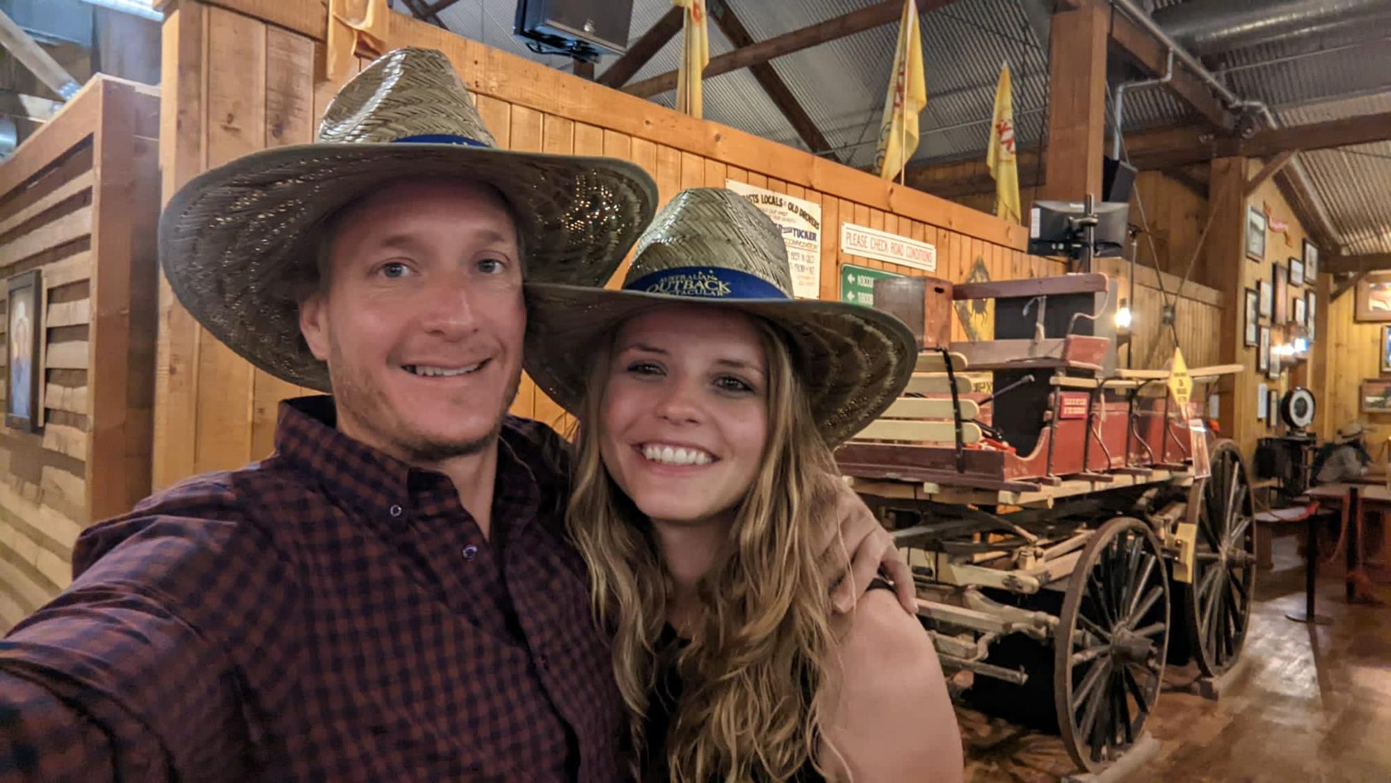 Going to the Great Outback Dinner Show together in Gold Coast, Australia.