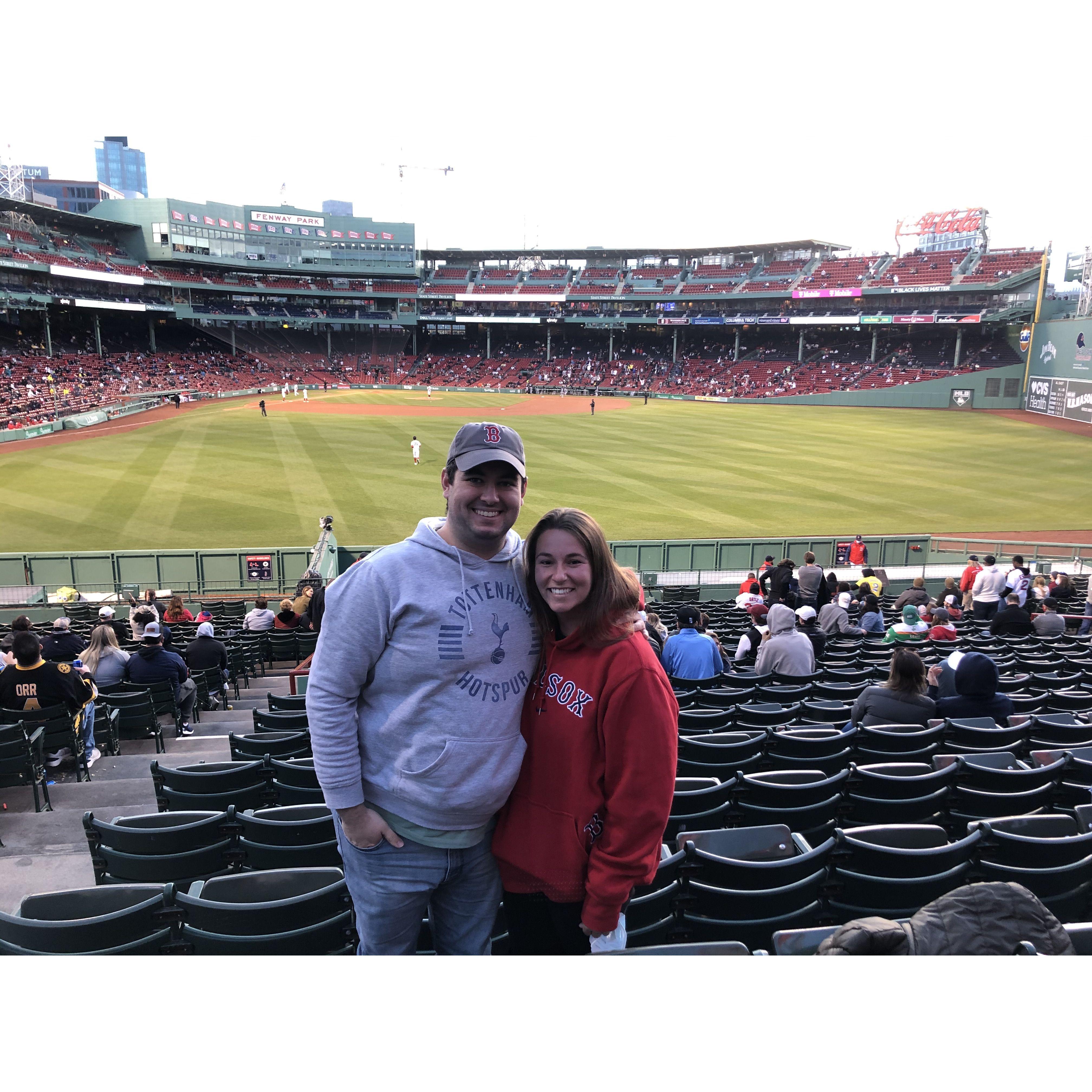 One of our first dates as a couple! Go Sox!
April 2021