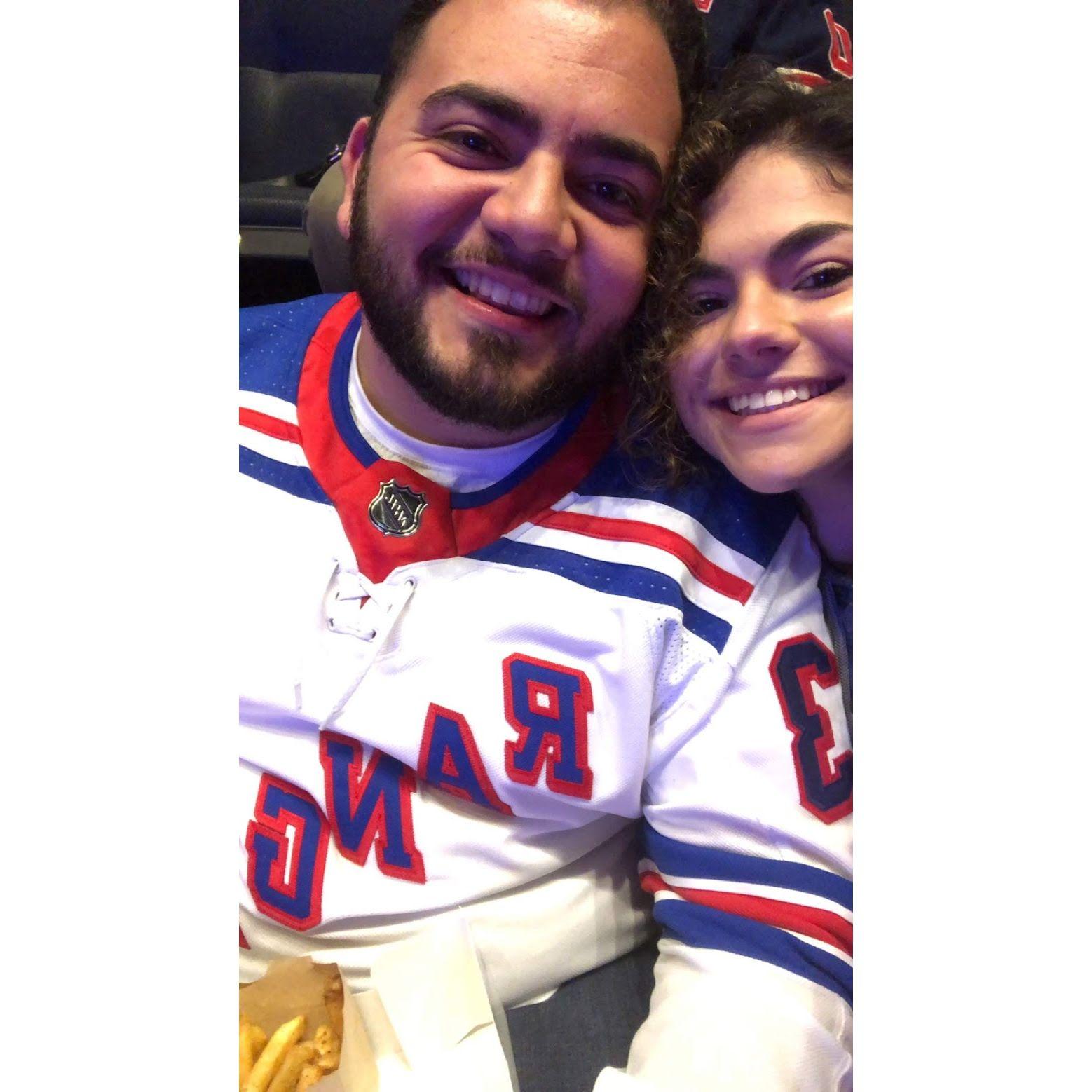 Our first Rangers game 2018