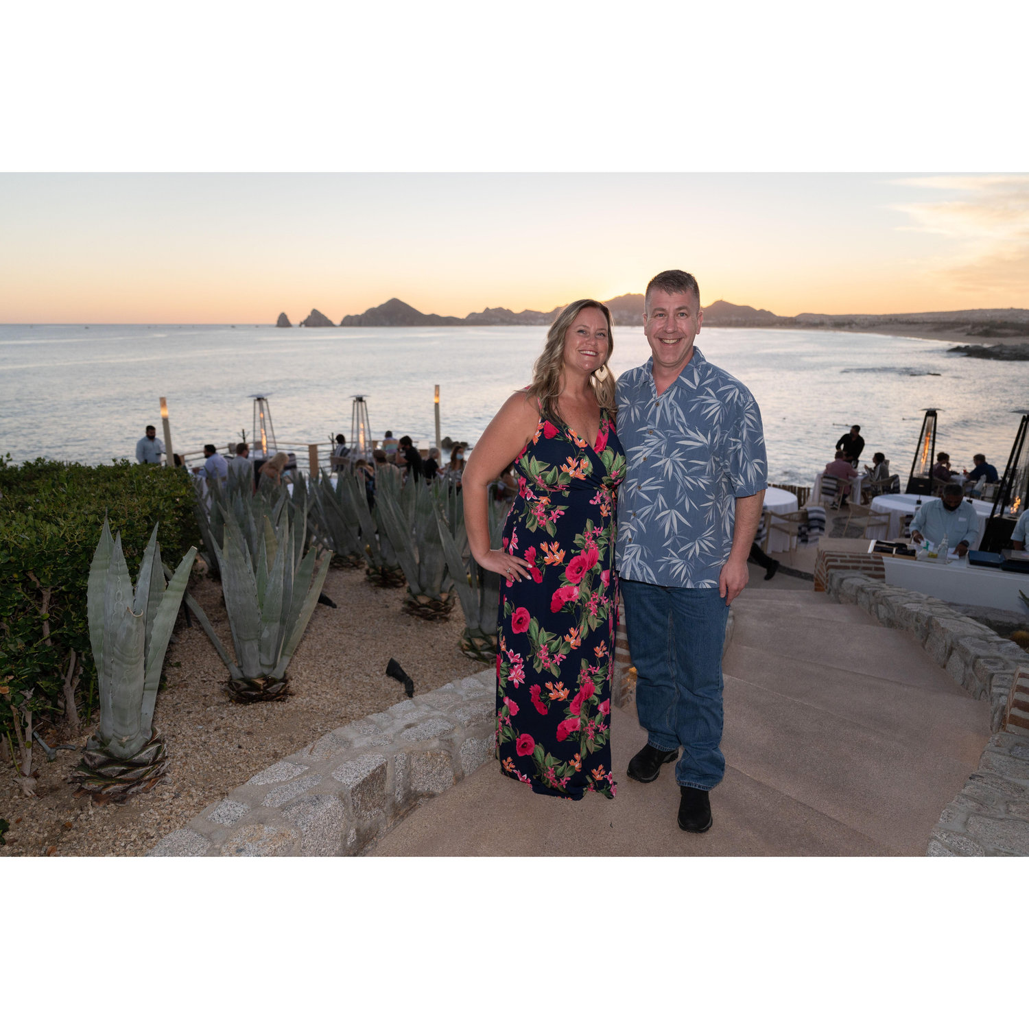 Sunset dinner in Cabo.