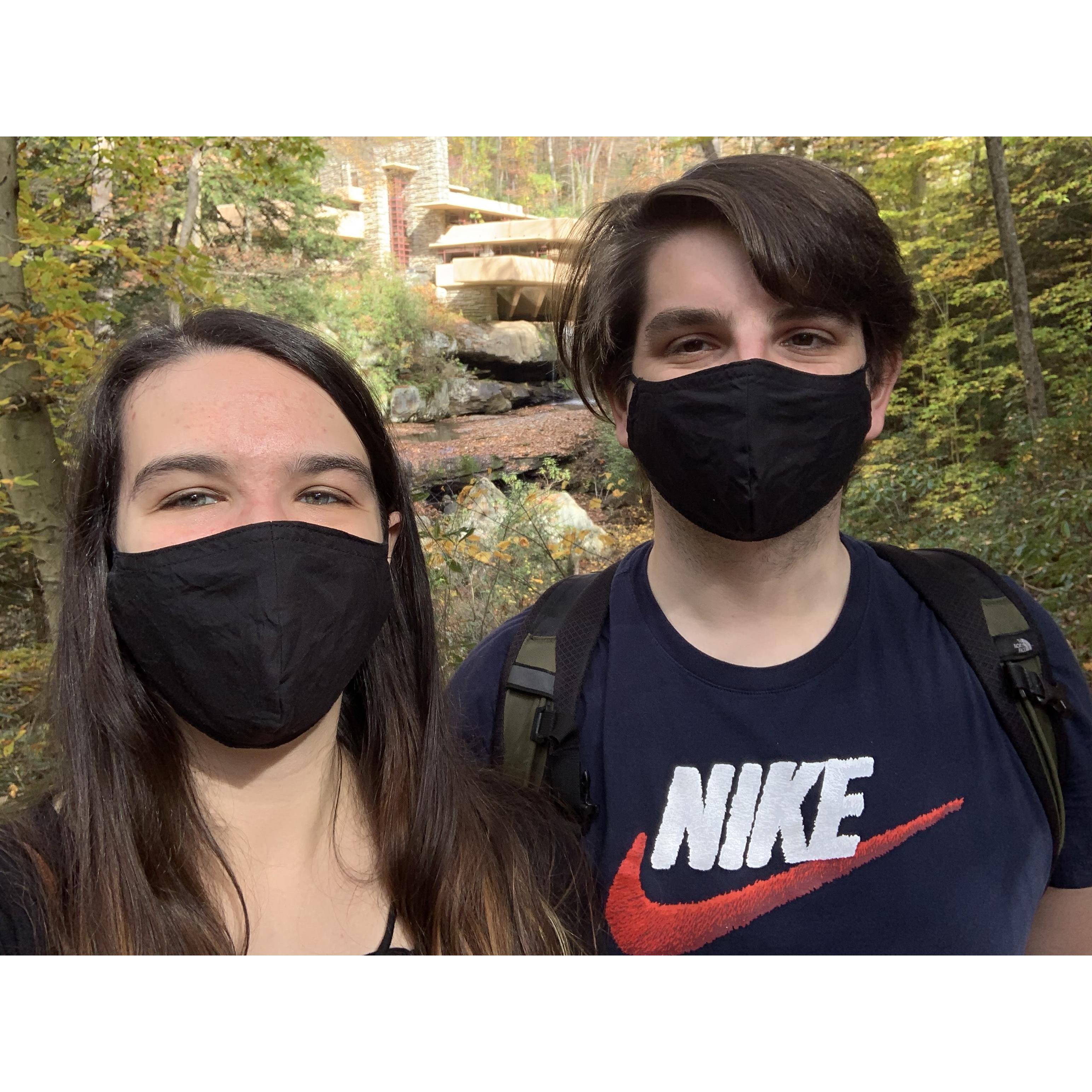 Our first trip to Fallingwater, fall 2020. We want to collect all four seasons!