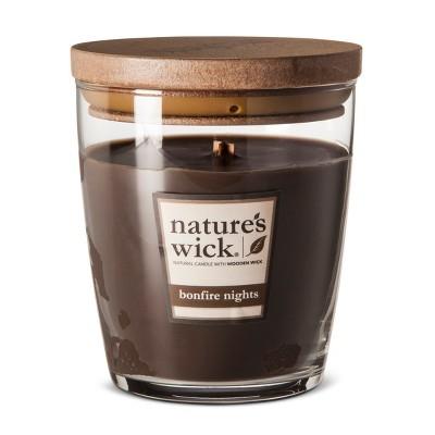 10oz Lidded Glass Jar Candle Bonfire Nights - Nature's Wick