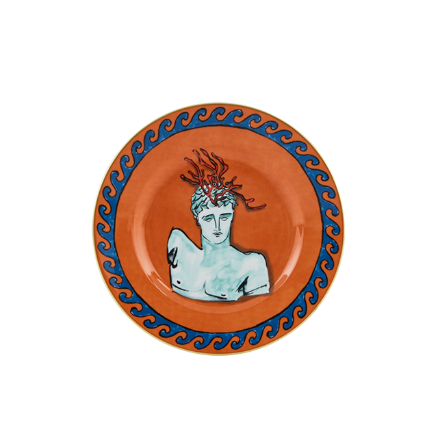 Dessert plate Rock Orange- Set of 2