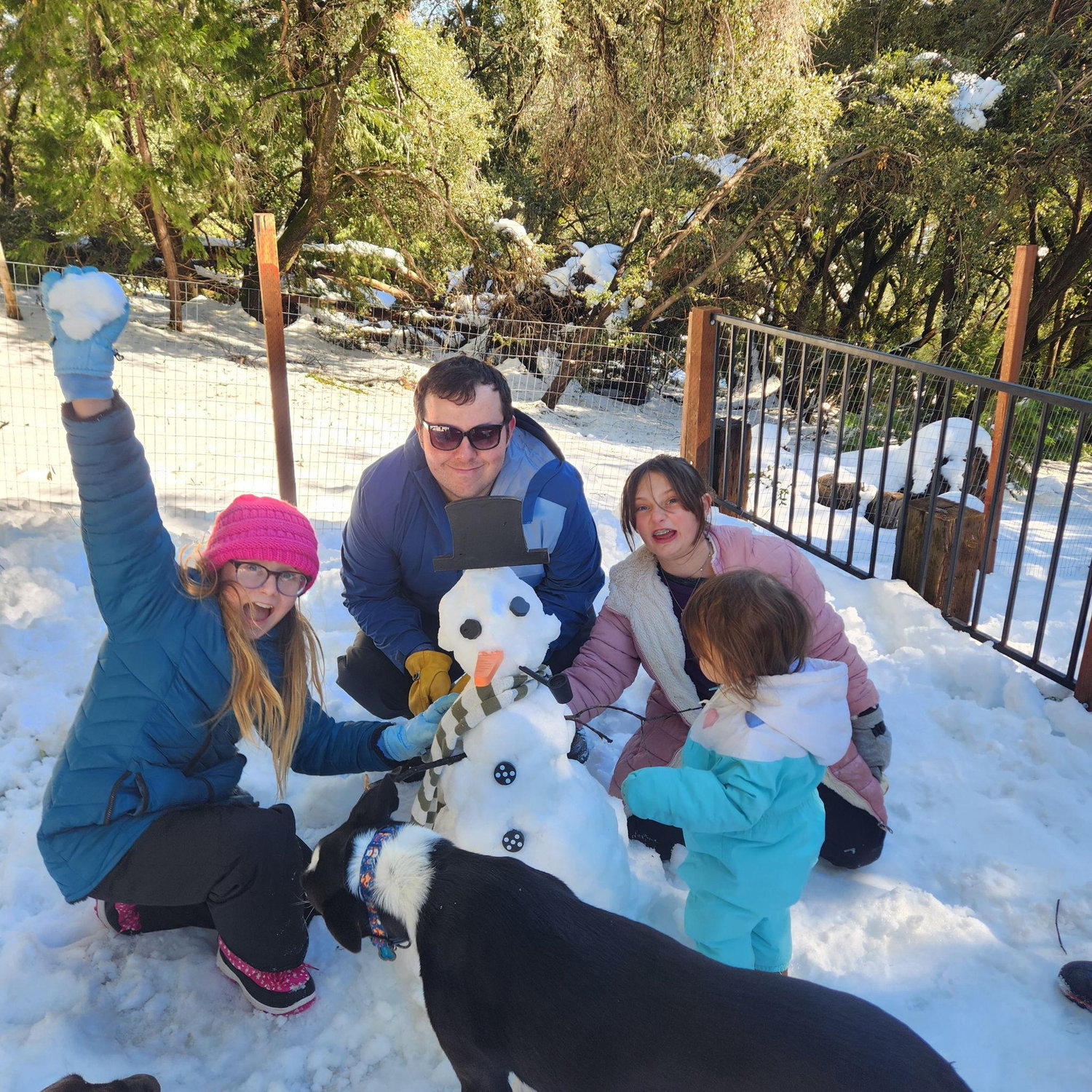 Brandon's first real snow day.