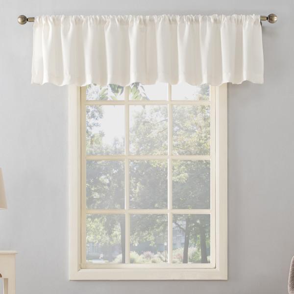 Mainstays Textured Solid Curtain Valance