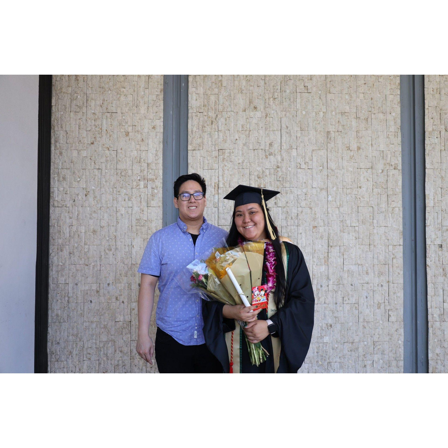 Casey's graduation for her Master's program.