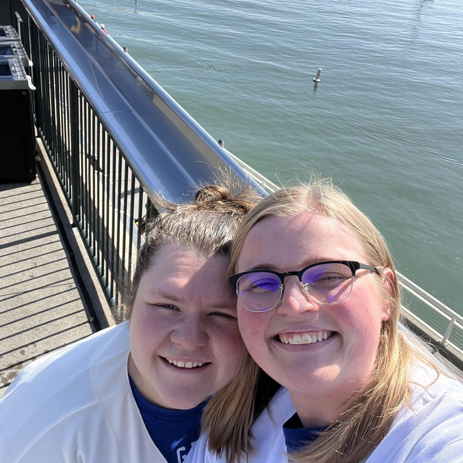 A Dodgers vs Giants baseball game at Oracle Stadium in San Francisco! Go Dodgers!