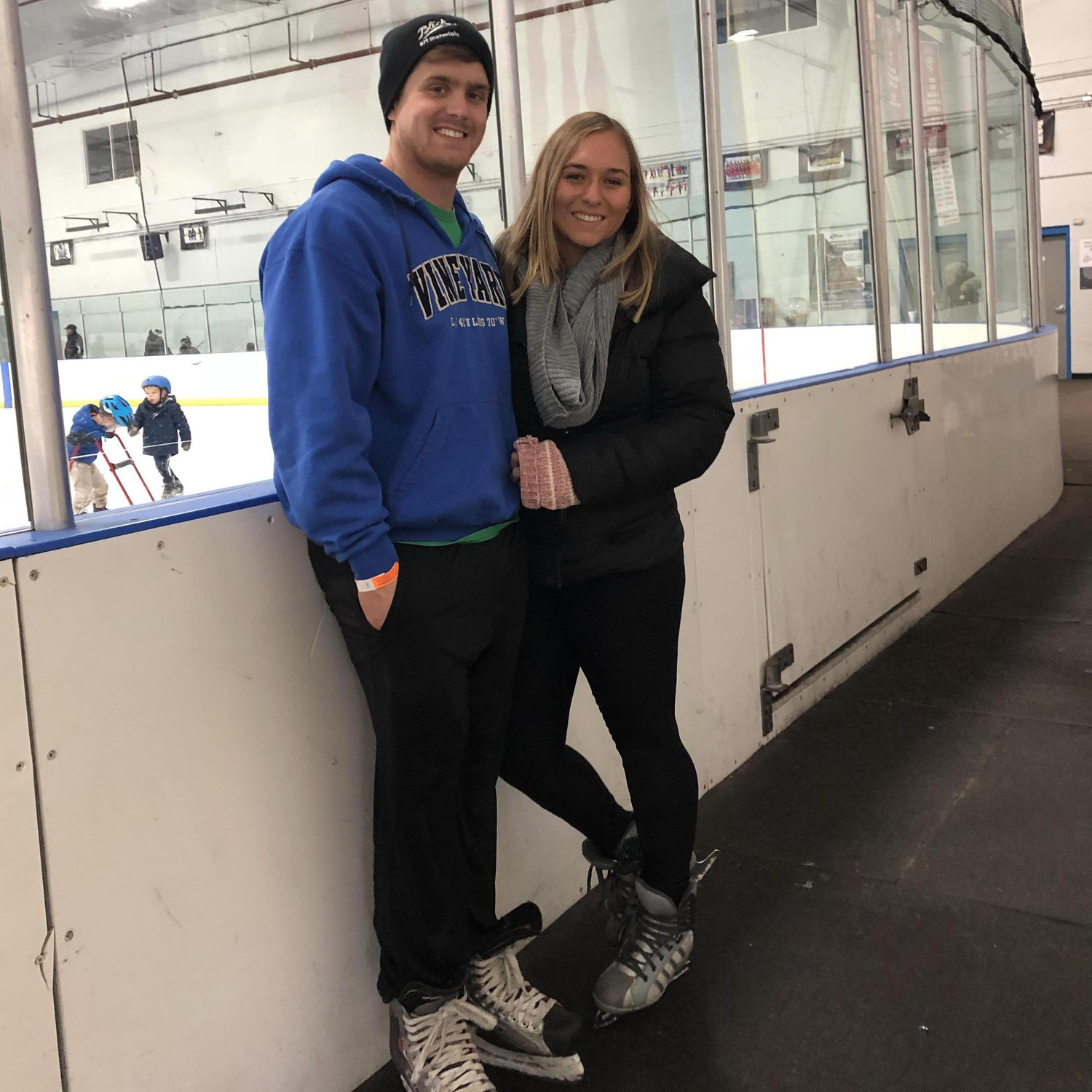 Our first time ice skating together! Sean is a MUCH better skater than Brittany ever will be. Thanksgiving in Hamden, CT. 2018