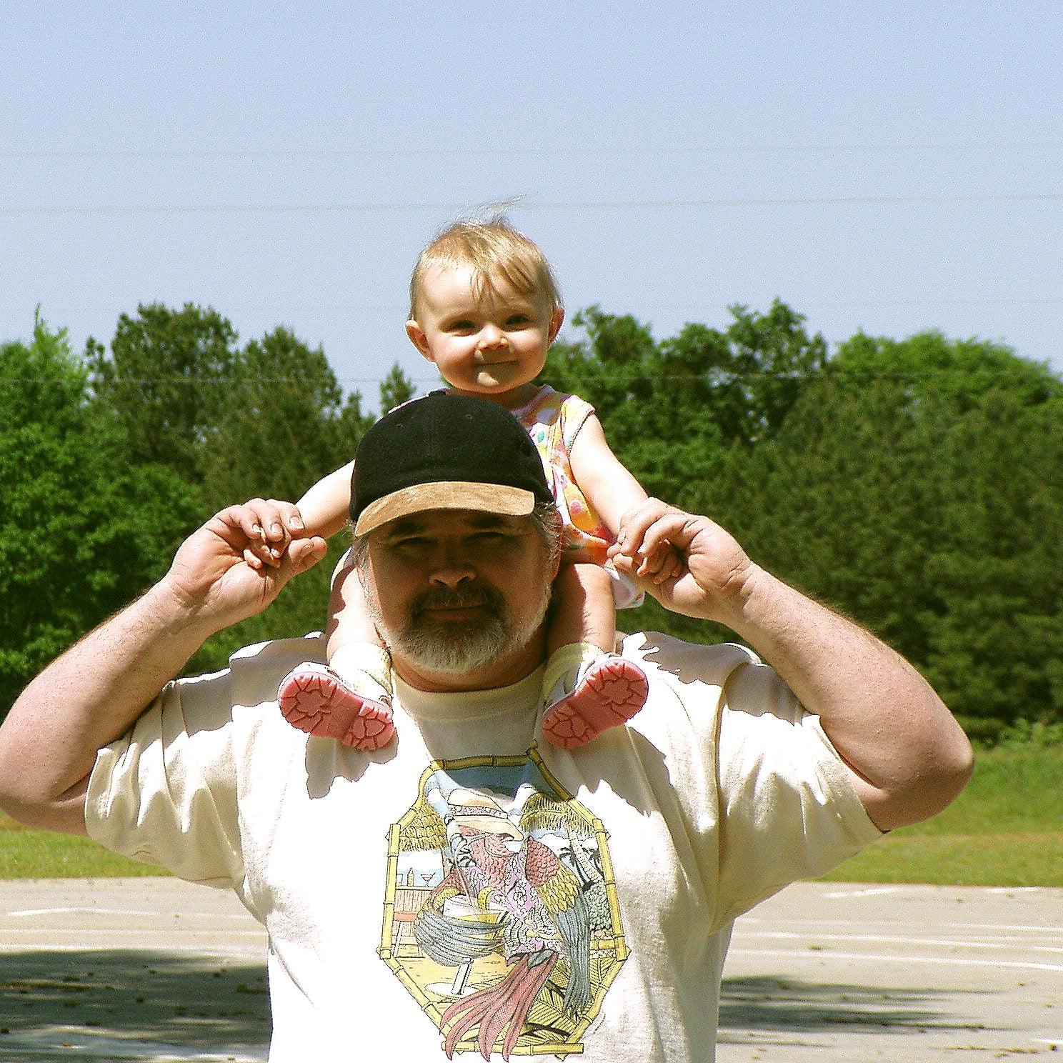 Throwback! Here is the Bride hanging around with her papa! I know he is watching down on us every day! We love you papa!