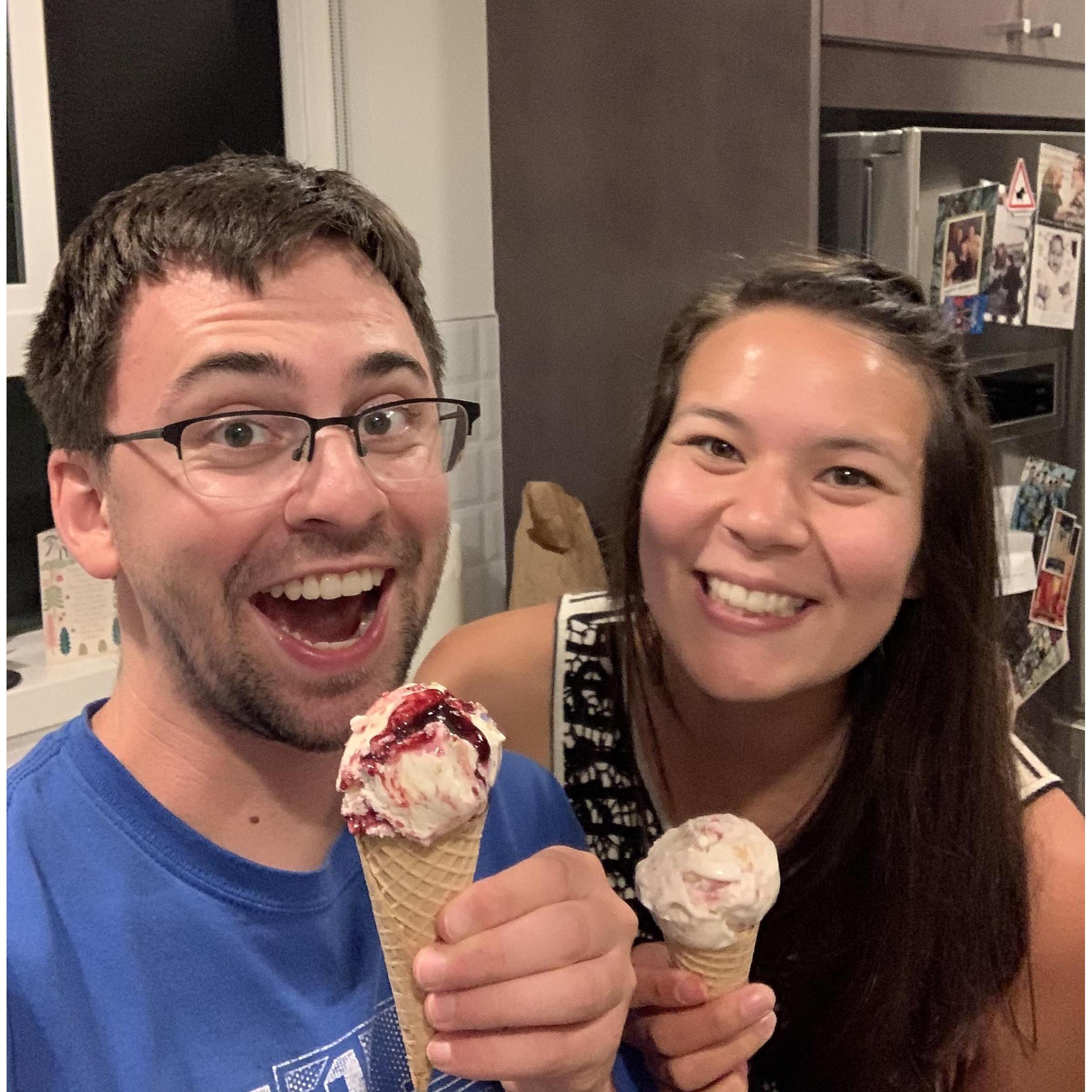 Stay at home ice cream 2020.