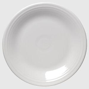 White Classic Rim 10 1/2 Inch Dinner Plate