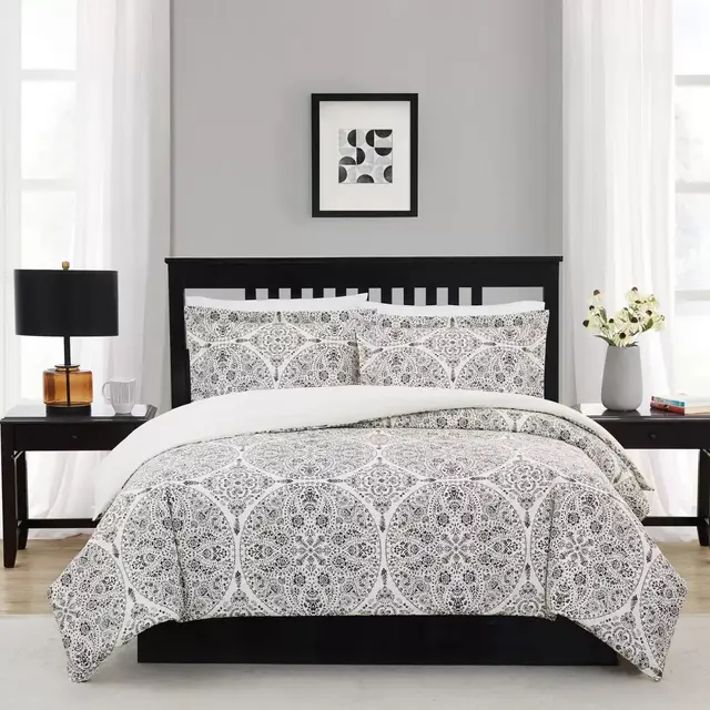 Cannon® Gramercy 3-Piece Full/Queen Comforter Set in Grey