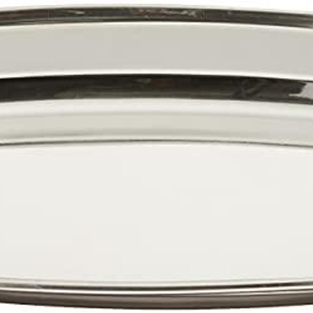 Winco OPL-14 Stainless Steel Oval Platter, 14-Inch by 8.75-Inch
