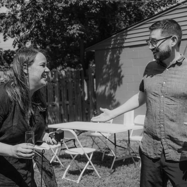 Dave proposing to Millie. Millie said yes before he could ask.