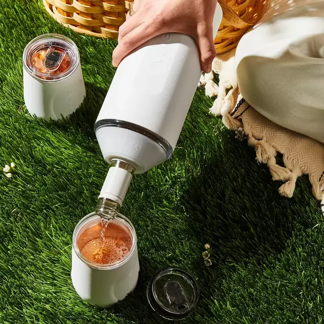 Vinglacé Wine Bottle Cooler & Wine Glass