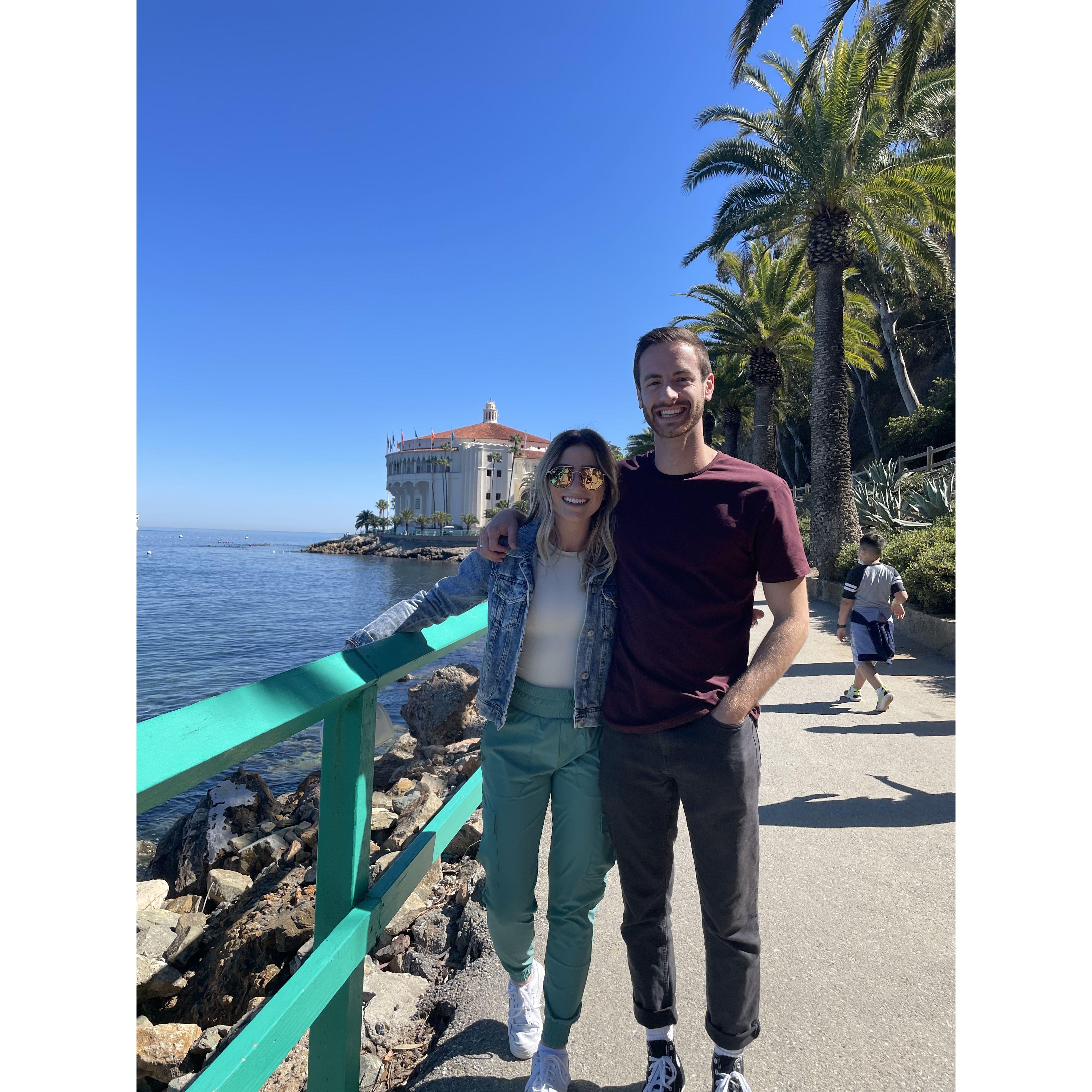 Kyle had just asked me to be his girlfriend as we got in a helicopter to go over to Catalina Island.