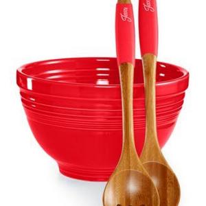 Fiesta - Scarlet 3-Piece Salad Set, Created for Macy's