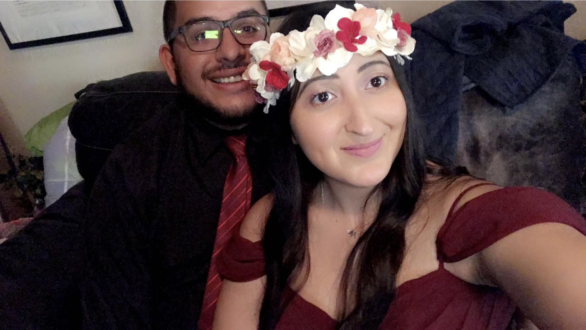 May 2018 - At a friend’s wedding, at this point we were together for a year and still living in different cities. 🥺