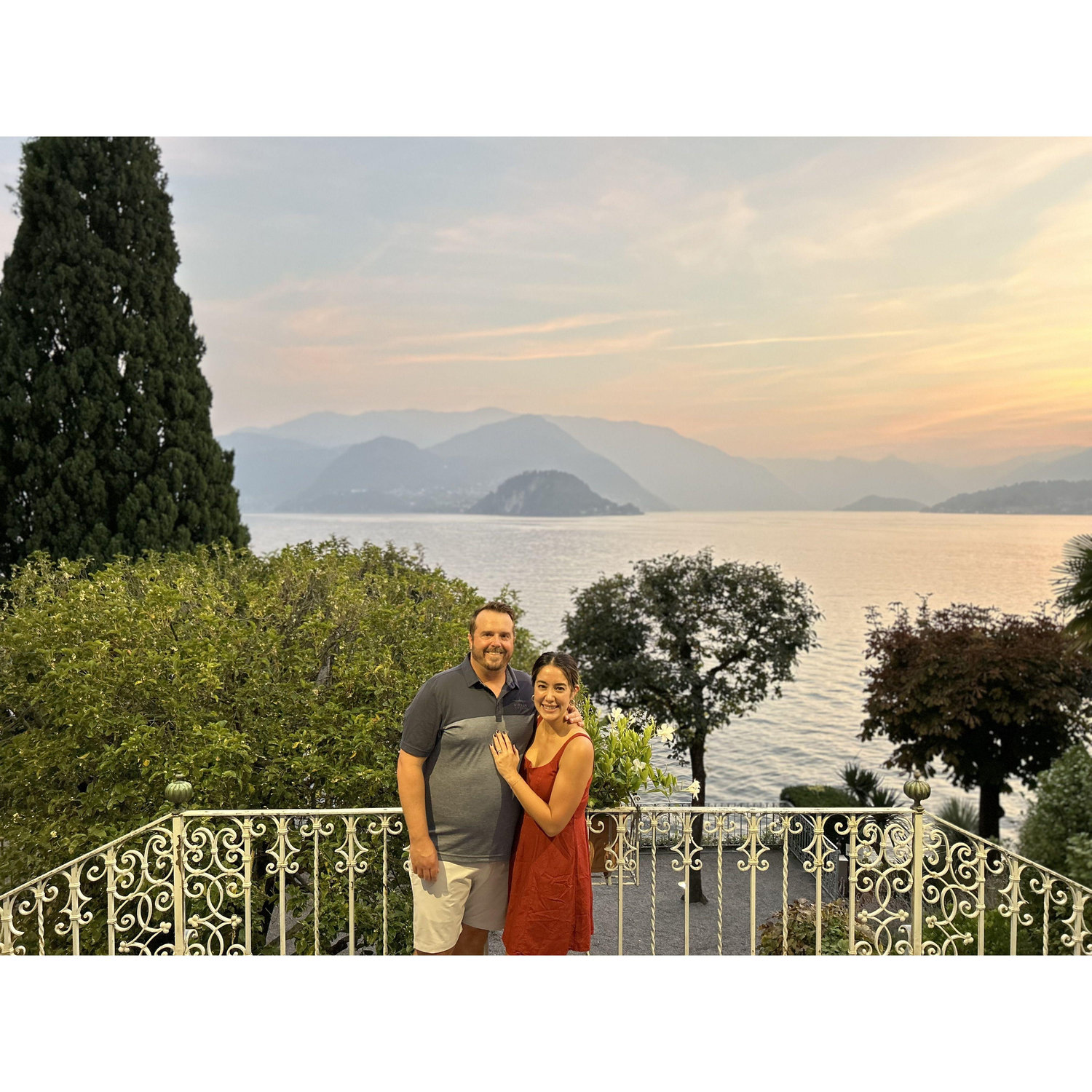 Our engagement at Lake Como.