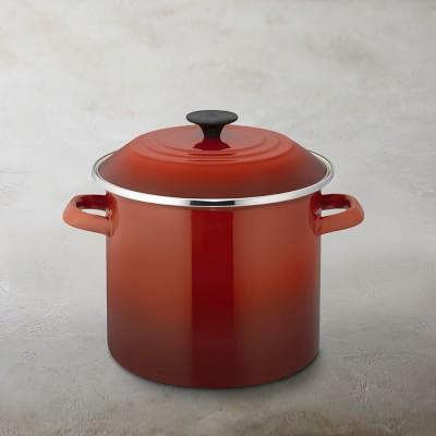 Le Creuset Enameled-Steel Stock Pot (Caribbean)